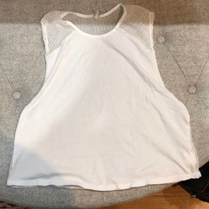 LF NET BACK TANK TOP